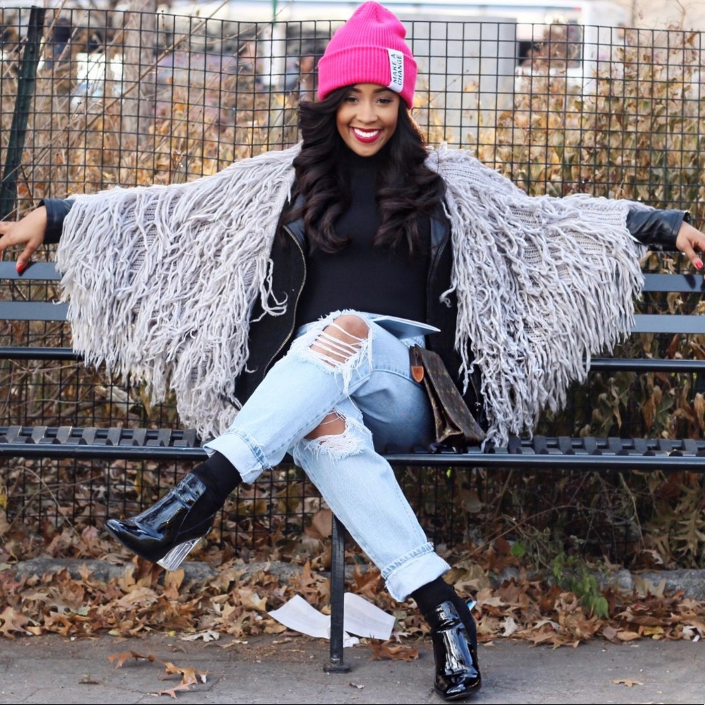Gray Fringe Cardigan